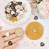 52Pcs 2 Colors Alloy Enamel Pendants Kits DIY-BM0001-46-3