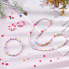 8Strands 4 Colors Handmade Polymer Clay Beads Strands CLAY-PH0001-54-2