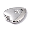 Brass Micro Pave Cubic Zirconia Charms ZIRC-I054-14P-03-2