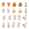 20Pcs 10 Styles Opaque Resin Pendants RESI-BT0001-27-1