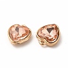 Faceted Glass Rhinestone Pendants GLAA-I051-B12-3