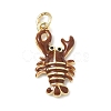 Brass Micro Pave Cubic Zirconia Pendants KK-H255-01B-G04-1