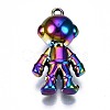 Rainbow Color Alloy Pendants PALLOY-S180-191-NR-3