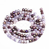 Opaque Glass Beads Strands X-GLAA-T006-12B-2
