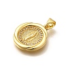 Religion Themed Rack Plating Brass Micro Pave Cubic Zirconia Pendants KK-L226-007G-02-2