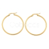 Ring 304 Stainless Steel Big Hoop Earrings X-EJEW-N0016-11G-F-3