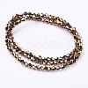 Electroplate Glass Beads Strands EGLA-J026-3mm-F16-3