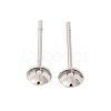 Brass Stud Earring Settings KK-M163-04P-A-NR-3