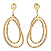 304 Stainless Steel Stud Dangle Earrings EJEW-JE07387-3