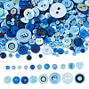 Flat Round Resin Buttons BUTT-TAC0017-01B-1
