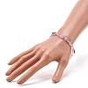 Natural Ametrine Nuggets Beads Stretch Bracelet for Her BJEW-JB06951-01-3