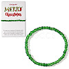 Christmas Theme Glass Seed Beads Stretch Bracelets QO0041-2-1