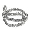 Transparent Spray Painting Crackle Glass Beads Strands GLAA-NH0001-05I-2