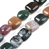 Natural Indian Agate Beads Strands G-M435-A02-01-2