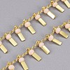 3.28 Feet Handmade Glass Beaded Chains X-CHC-I029-09D-2