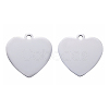 Tarnish Resistant 304 Stainless Steel Pendants STAS-I140-10B-S-2