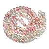 Baking Paint Crackle Glass Bead Strands DGLA-R053-05K-2