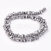 Electroplated Non-magnetic Synthetic Hematite Beads Strands X-G-P367-G08-2