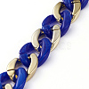 Handmade CCB Plastic Curb Chain AJEW-JB00678-06-3