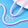 Handmade Polymer Clay Beads Strands CLAY-R089-6mm-171-7