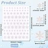 Women's PET Plastic Self Adhesive Face Glitter Stickers for Makeup DIY-OC0009-95B-2