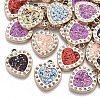 UV Plating Acrylic Pendant Rhinestone Settings X-PACR-R245-12-1