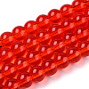 Transparent Glass Beads Strands X-GLAA-T032-T6mm-09-1