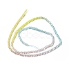 Transparent Gradient Color Glass Beads Strands GLAA-H021-01A-14-4