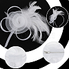 Polyester & Fether Hair Accessories AJEW-WH0031-31C-3
