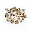 Antique Style Acrylic Beads OACR-Q005-02AG-1
