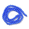 Opaque Solid Color Imitation Jade Glass Beads Strands EGLA-A039-P4mm-D11-2