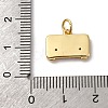 Brass Micro Pave Cubic Zirconia Pendants KK-P308-35G-3