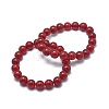 Natural Jade Bead Stretch Bracelets X-BJEW-K212-B-036-1