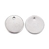 Non-Tarnish 201 Stainless Steel Charms STAS-F255-043P-12mm-2