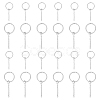 304 Stainless Steel Split Key Ring Clasps STAS-UN0006-33P-1