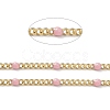 Ion Plating(IP) 304 Stainless Steel Enamel Curb Chains CHS-P013-01G-08-2