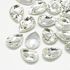Pointed Back Glass Rhinestone Cabochons RGLA-T081-13x18mm-01-1