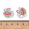 Summer Themed Printed Wood Beads WD-CBAA998-A01-3