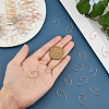 90Pcs 3 Colors Brass Earring Hooks KK-FH0006-81-4