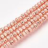 Electroplate Non-magnetic Synthetic Hematite Bead Strands G-Q465-21RG-1