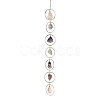 Nuggets Chakra Gemstone Chandelier Hanging Suncatcher AJEW-Q143-02-3