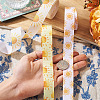 3Rolls 3 Colors Sun Pattern Polyester Ribbon OCOR-TA0003-30-6
