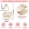 CRASPIRE 1 Set Wooden Baby Closet Divider WOOD-CP0001-10-2