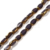 Electroplate Opaque Color Glass Beads Strands EGLA-Q127-A01-02F-1
