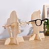 Olycraft 2Sets 2 Style Wood Glasses Displays Stands ODIS-OC0001-37-6