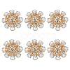 6Pcs Acrylic Rhinestone Buttons DIY-FG0004-60C-1