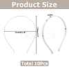 Iron Hair Band Findings OHAR-WH0011-78C-2
