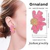 Vintage Flower Stud Earrings for Women JE1095D-2