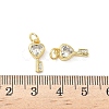 Brass Micro Pave Cubic Zirconia Pendants KK-L239-009G-3