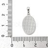 Brass Pave Natural White Shell Pendants KK-S522-07C-P-3